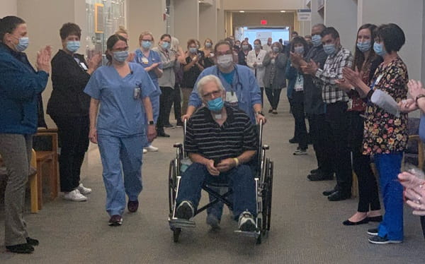 patient at mercy health in a wheelchair